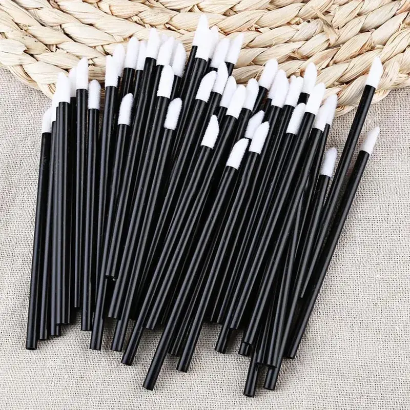 Pukal 50/500/2000Pcs Berus Bibir Aplikator Profesional Borong Tongkat Gincu Wanita Berus Gloss Bibir Aksesori Alat Solek
