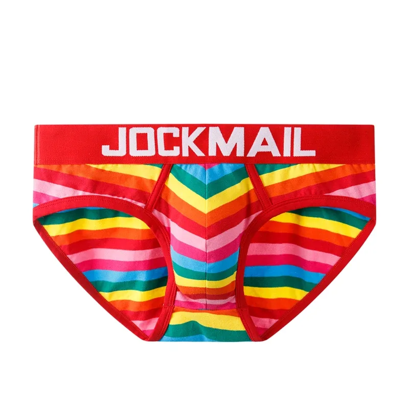 Jockmail Sexy Men's Underwear Briefs Cotton Low Rise Underpant Net yarn Lace, Breathable Summer Shorts calzoncillos hombre slip — image 26