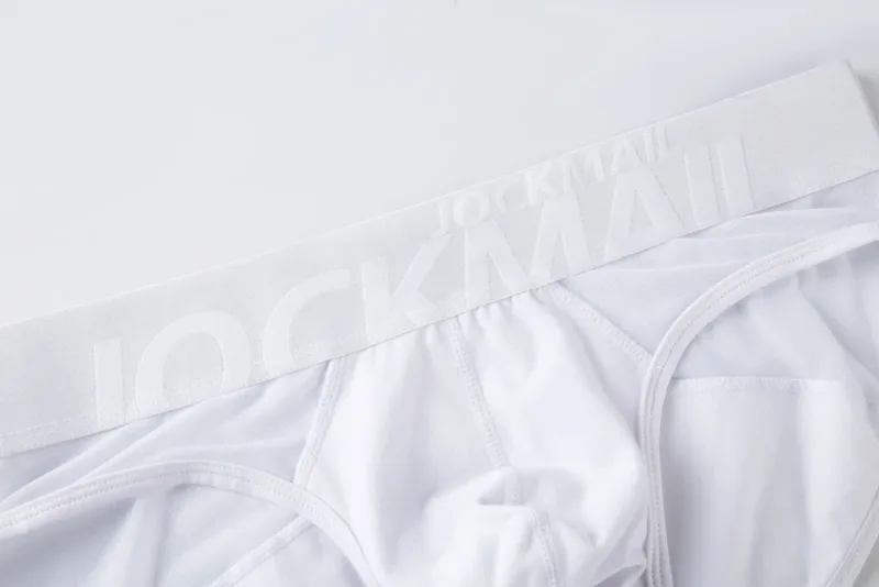 Jockmail Sexy Men's Underwear Briefs Cotton Low Rise Underpant Net yarn Lace, Breathable Summer Shorts calzoncillos hombre slip — image 22