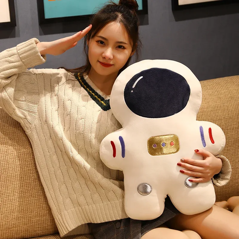 Almohada de peluche creativa para niños, juguetes de peluche de astronauta espacial, cojín de aviación de Marte de simulación divertida, regalo de cumpleaños