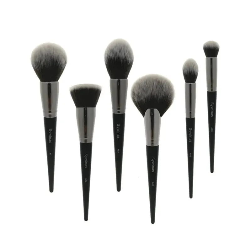 Sywinas Fan Brush Highlighter Soft Face Beauty Painting Powder Foundation Blush Bronzer Blending Makeup Brushes — image 2