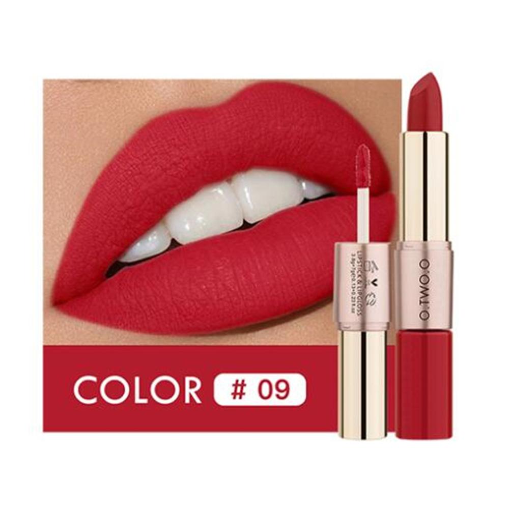 O.TWO.O 2 in 1 Matte Lipstick Lip Gloss Cosmetics Waterproof Pintalabios Batom Mate Lips Makeup Rouge 12 Colors Lip Stick — image 16