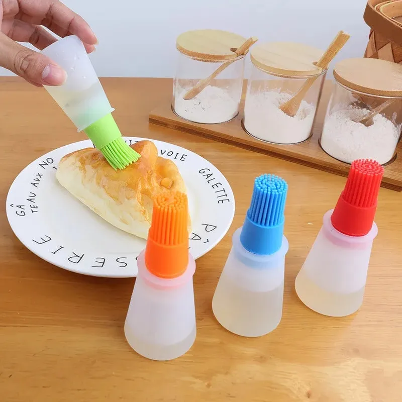 Ferramentas de cozinha escova de garrafa de silicone resistente a altas temperaturas escova de óleo para churrasco doméstico escova de óleo de cozimento utensílios de cozinha