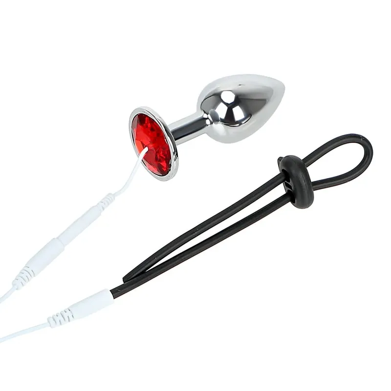 Anneau de pénis à choc électrique, Plug Anal pour hommes, exercice de coq, dilatateur de fesses, pinces à tétons, stimulateur médical, jouets sexuels pour adultes de 18 ans