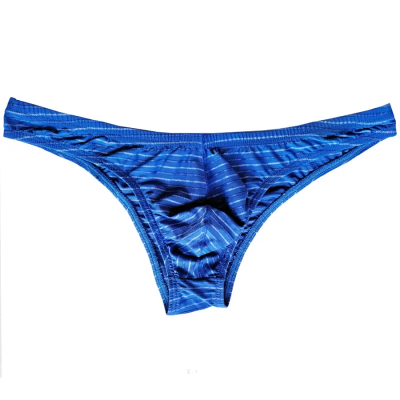 5 Men Sexy Briefs Stripe Bikini Breathable Soft Underwear Cucea Underpants Man Comfortable Gay Pants Cueca Male Panties C903-1 — image 18