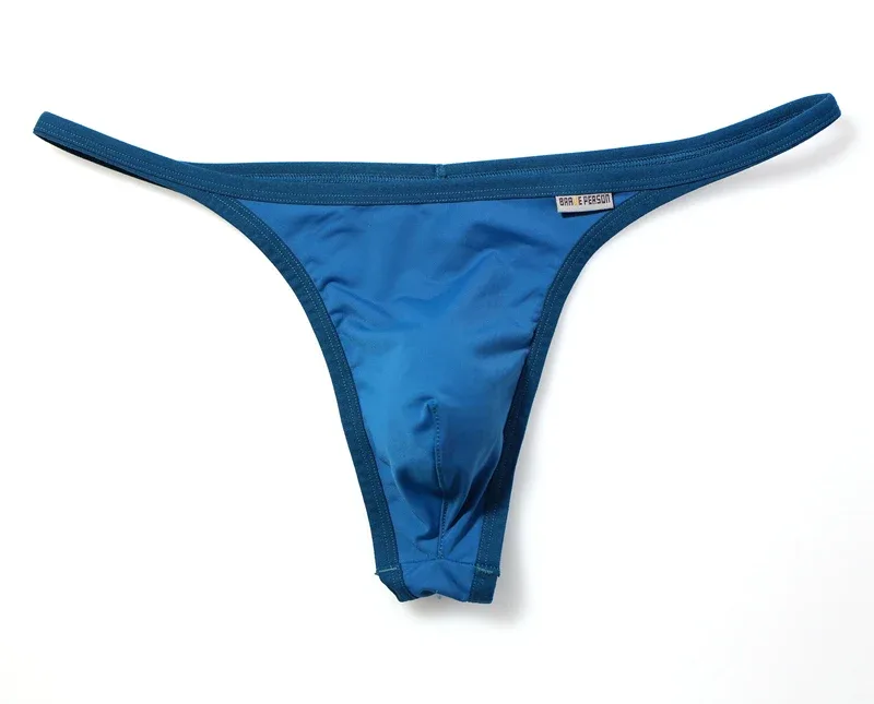 Men's Breathable Quick-Dry Fabric Thong Comfortable Briefs Low-Rise Underwear Sexy Innerwear Fashionable Brave Person — image 12