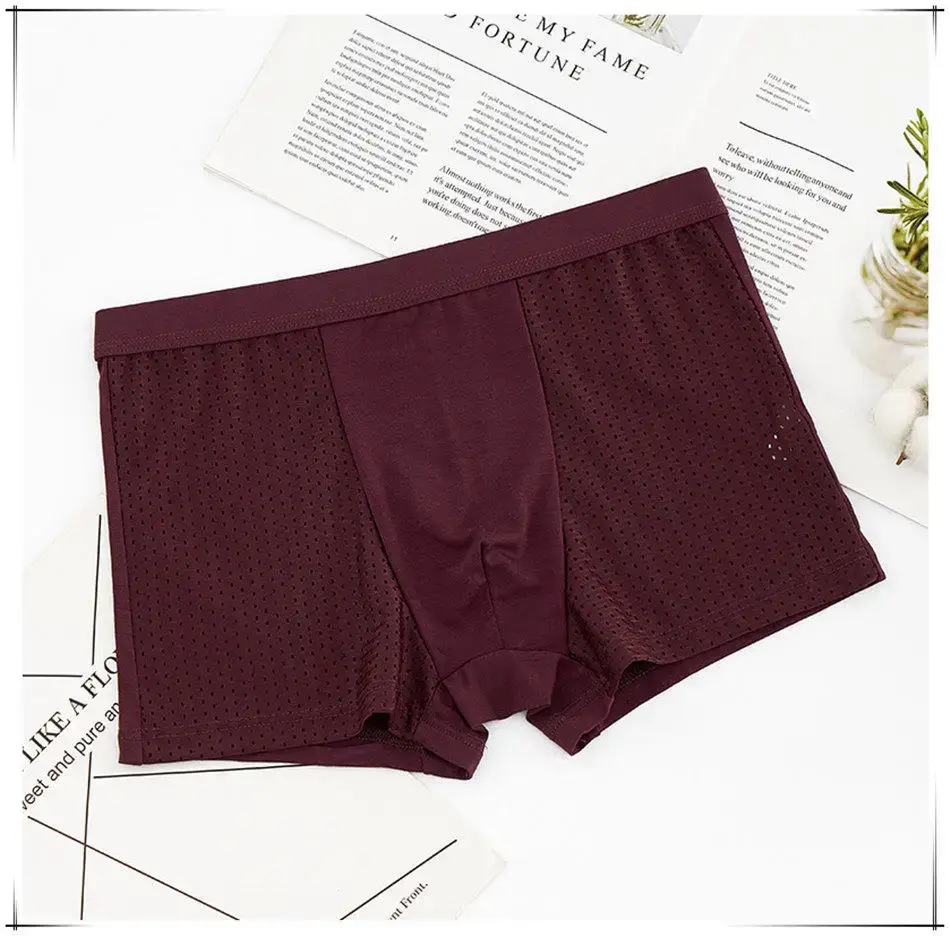8 pcs/Lot sous-vêtements Boxer shorts hommes caleçons hommes maille été homme sexy pochette chaude culottes grandes tailles 5xl 6xl 7xl 8xl troncs