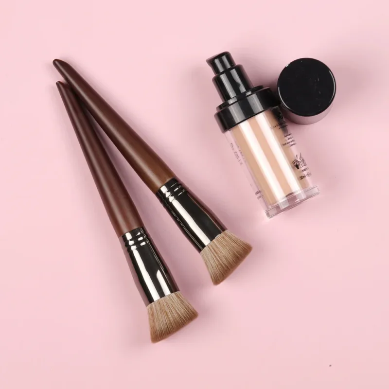 OVW NEW Foundation Brush Series Soft Duo לשימוש מברשות נוזלי אבקה קונסילר סומק מברשות קרם מברשות מסכה מברשת 1 PC
