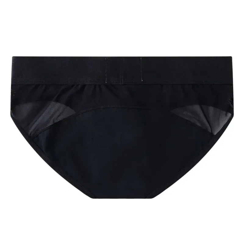 Jockmail Sexy Men's Underwear Briefs Cotton Low Rise Underpant Net yarn Lace, Breathable Summer Shorts calzoncillos hombre slip — image 19
