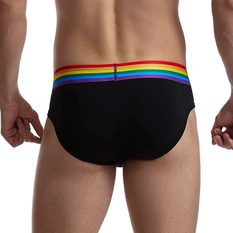 Jockmail Sexy Men's Underwear Briefs Cotton Low Rise Underpant Net yarn Lace, Breathable Summer Shorts calzoncillos hombre slip — image 12