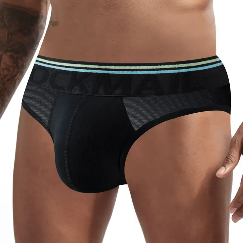 Jockmail Sexy Men's Underwear Briefs Cotton Low Rise Underpant Net yarn Lace, Breathable Summer Shorts calzoncillos hombre slip — image 17