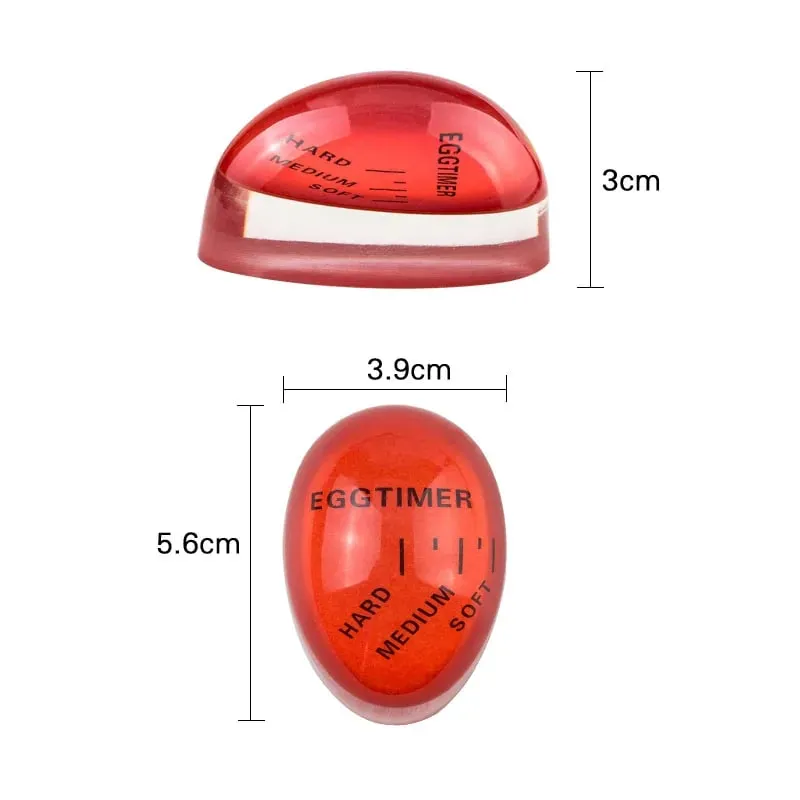 DU Egg Timer Color Changing Indicator Kitchen Boiled Egg Timer Resin Perfect Boiled Eggs By Temperature Home Kitchen Gadget — image 2