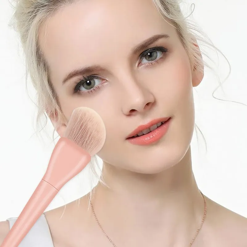 Sada štětců na make-up 10ks oranžová/růžová/modrá/zelená oční stíny štětec na make-up štětec na make-up Natural hair Foundation Powder Blusher