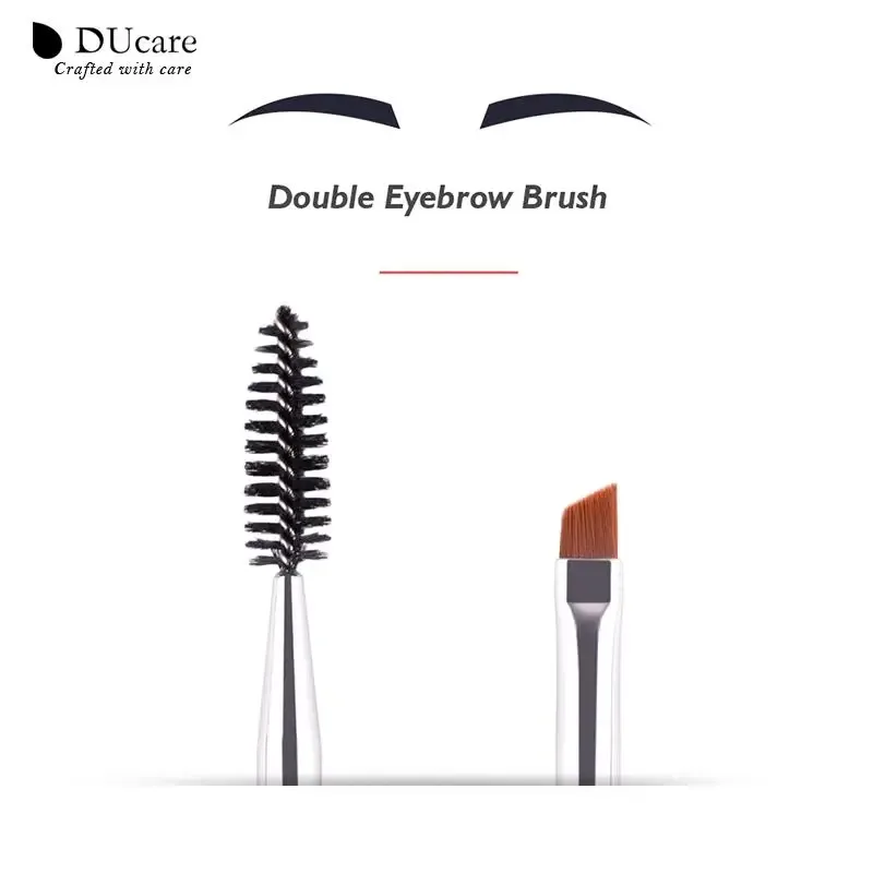 DUcare 眉刷 睫毛梳化妝刷 雙頭斜角刷 線軸刷 2 合 1 睫毛刷套裝化妝工具