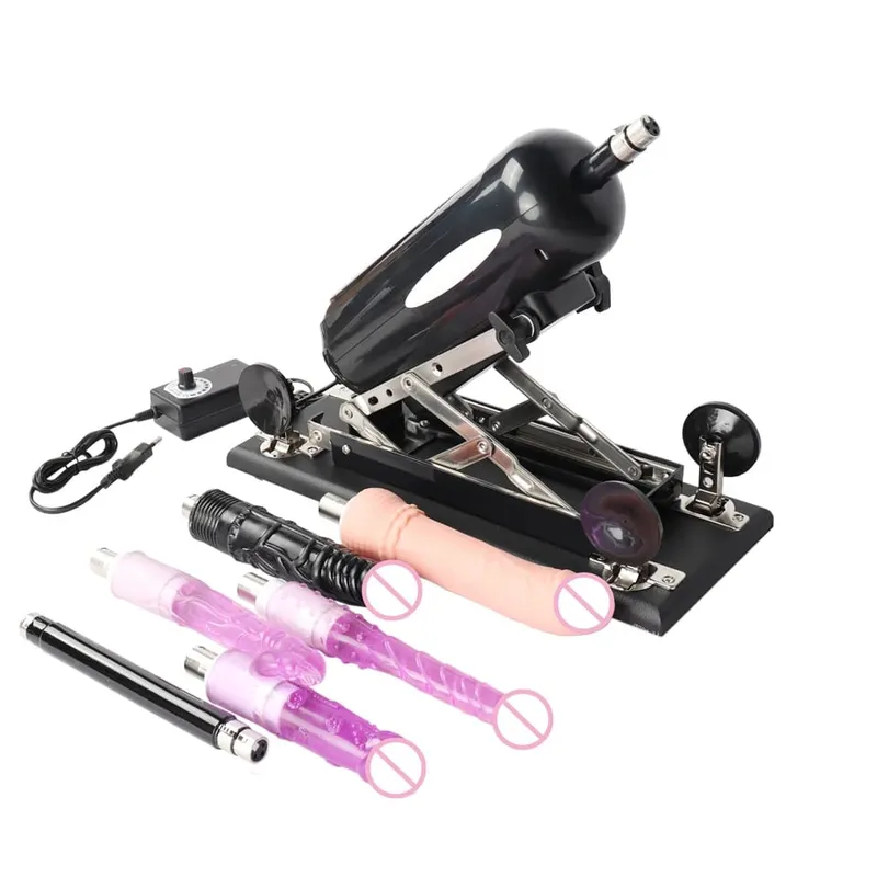 Automatic Telescopic Sex Machine Thrust Dildo Machine with Big Dildo for Men and Women Masturbation Sex Toys