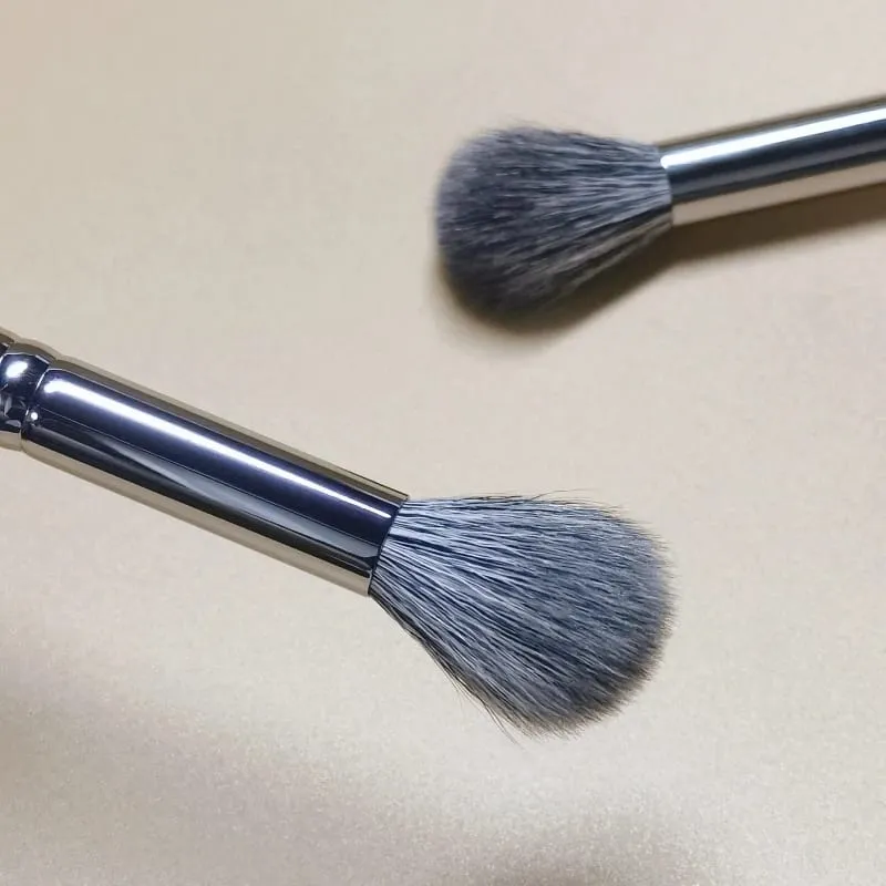 Kit de pinceaux de maquillage pour le visage, petit pinceau de Contour, bronzant, Blush, doux et moelleux, poils de chèvre naturels — image 6