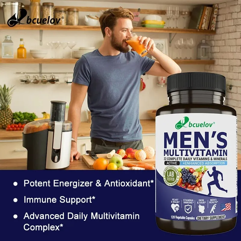 Men’s Multivitamin & Mineral Capsules High Absorption Antioxidant Supplement for Energy Immune Bone Skin & Overall Wellness — image 6