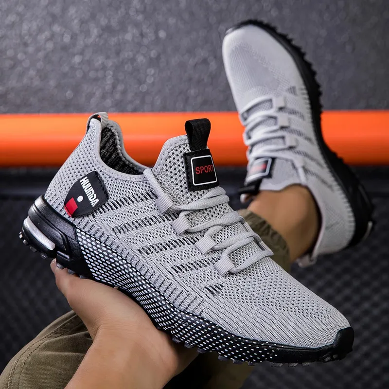 Summer Men Sneakers Lightweight Breathable Outdoor Casual Running Shoes Fashionable Tennis Training Shoes Men's Shoes — image 4