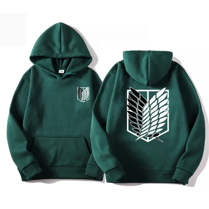 Attack on Titan Men's Hoodie Anime Hoodies Men and Women Streetwear Pullover Harajuku Shingeki No Kyojin Hoodies Sweatshirt — image 2