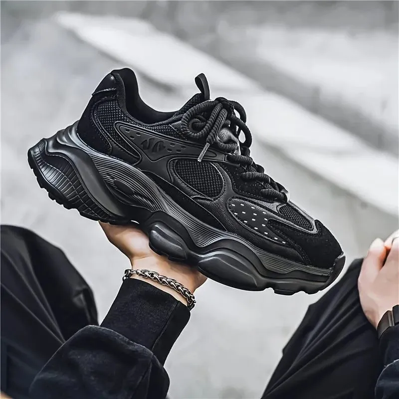 Spring and Autumn Trend Thick Soled Versatile Casual Shoes New Comfortable Dad Shoes for Men's Outdoor Travel — image 1