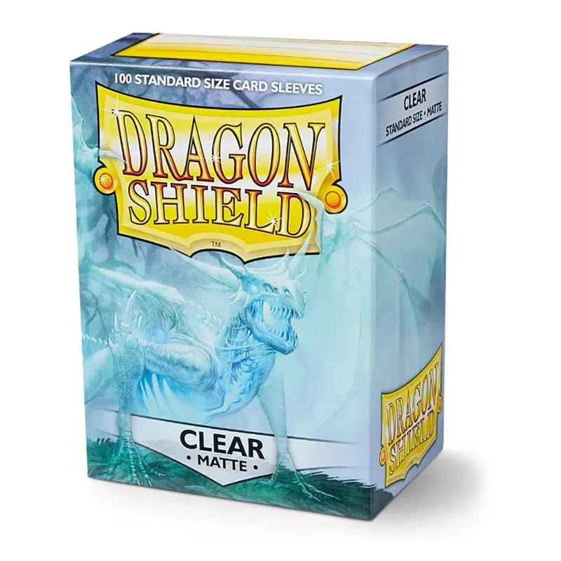 100 PCS/BOX Standard na Sukat ng Dragon Shield Bagong Sleeves 63x88mm Clear Matting Card Covers para sa MTG/PKM Board Game Card Slevee