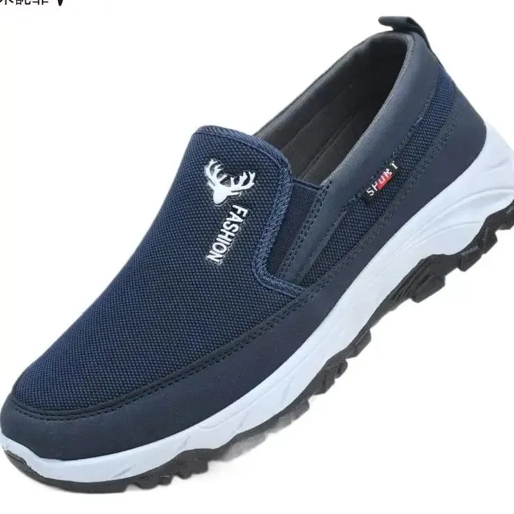Spring and Autumn Cloth Shoes Men's Outdoor Leisure Sports Shoes Soft Bottom Thick Bottom Wear Resistant and Anti Slip Shoes