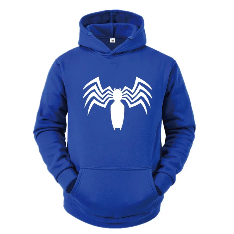2026 Autumn and Winter New Men's Hoodie Street Fashion Spider Print Sportswear Women's Fleece Casual Fun Hoodie Men's Wear — image 8