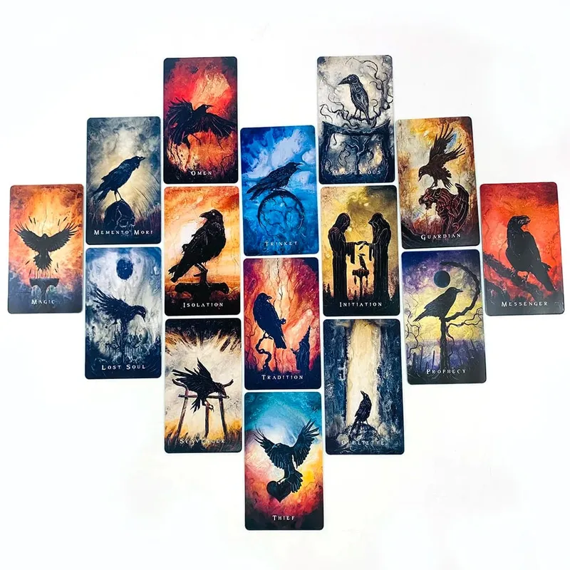 Exquisite Oracle Deck A 53 Cards Oracle Deck With Featuring Surreal & Fantasy Raven Art Perfect For Divination & Gift Giving — image 5