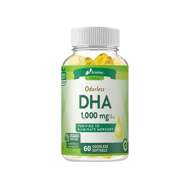 Bcuelov High Potency DHA - Supports Brain Health and Cognitive Function Improves Concentration and Intellectual Thinking
