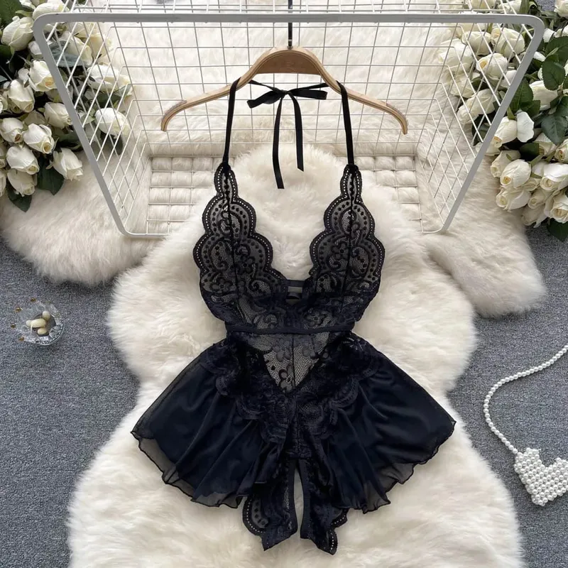 Woman Plus Size Sexy V-Neck Strap Dress Lace Trim Slim Short Dress Women Fashion Comfortable Dress Party Hotsweet — image 8
