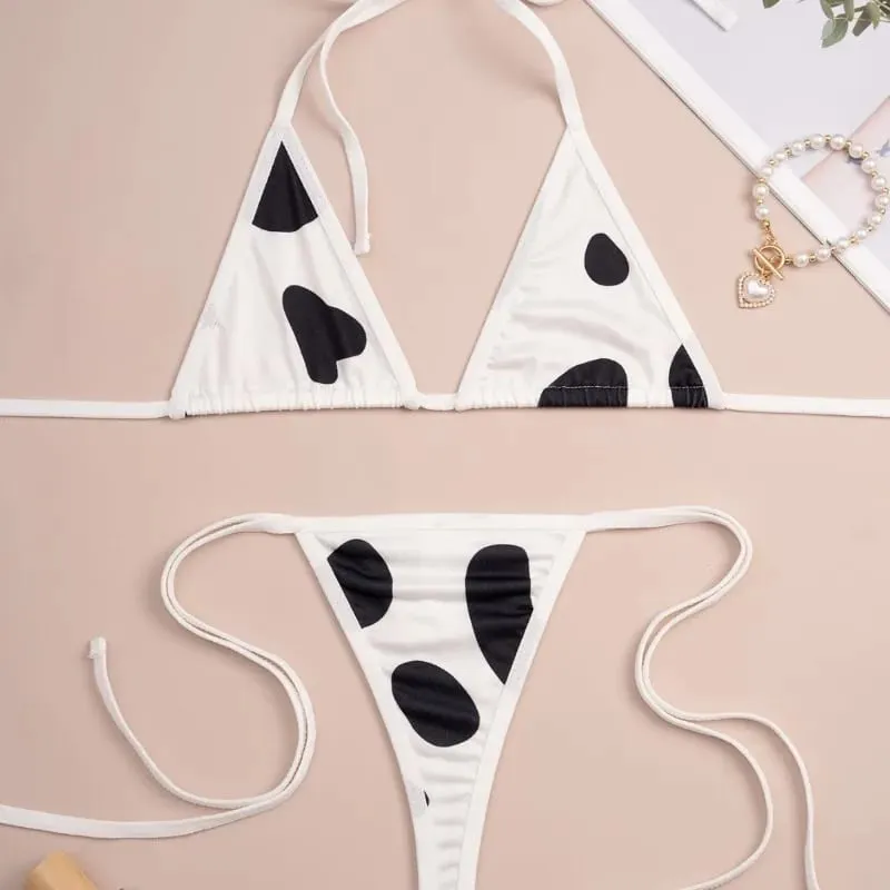 Sexy Underwear European and American Sexy Women's Lingerie Set - Pajama Set (2-piece) Micro Bikini Plus Size Lingerie — image 4
