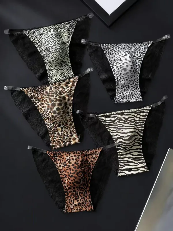 5PCS Sexy Mens Seamless Panties Ice Ultra Thin Sports Fitness Bulge Pouch briefs Male Panties Low Waist 3256812843367212
