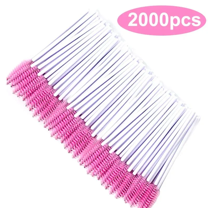 Atacado escova de cílios varinhas de rímel atacado carretéis sobrancelha chicote escovas de limpeza aplicador ferramentas de maquiagem 50/1000/2000 pçs — image 14
