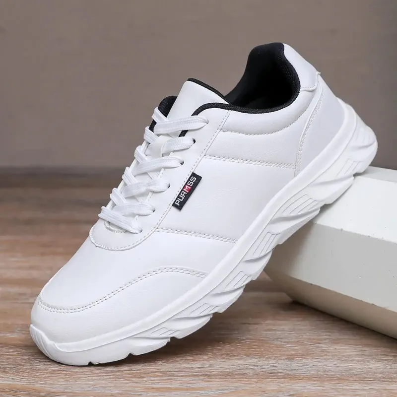 New Men's Sneakers Fashion Leather Men's Casual Shoes Outdoor Jogging Training Shoes High-Quality Comfortable Men's Shoes — image 8