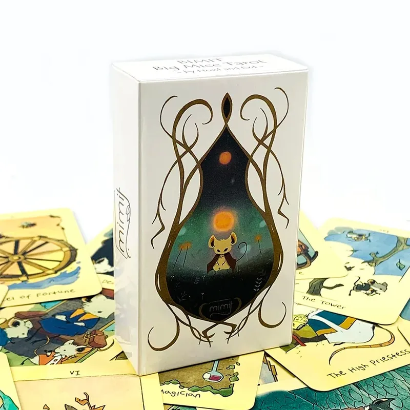 Mimi Mice Tarot Cards 78‑Card Deck Cute Mouse Animal Theme Tarot Cards Divination Fortune‑Telling Card for Tarot Collectors — image 1
