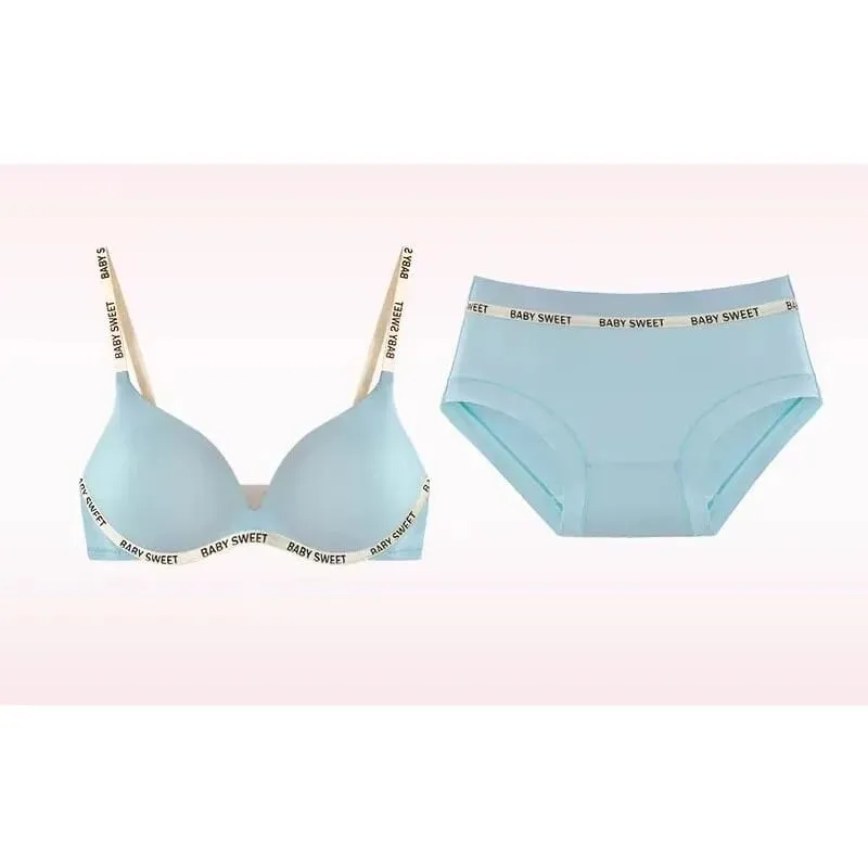Hot Dopamine Bright Color Seamless Lingerie Set Sexy Push Up Small Breast Enhancer Wireless Comfort Daily Wear Plus Size 32-38 — image 4