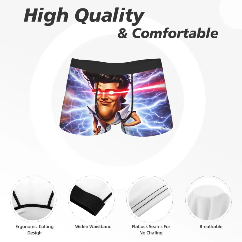 Calzoncillos tipo bóxer Charlie Kirk Meme, ropa interior, pantalones cortos aduaneros de alta calidad, calzoncillos novedosos para hombre, bragas de talla grande 2XL