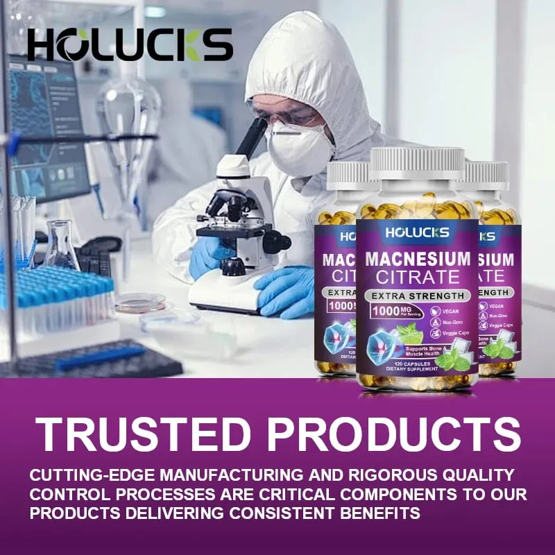 Buy 2 Get 2 Free! High Potency Magnesium Citrate Supplement