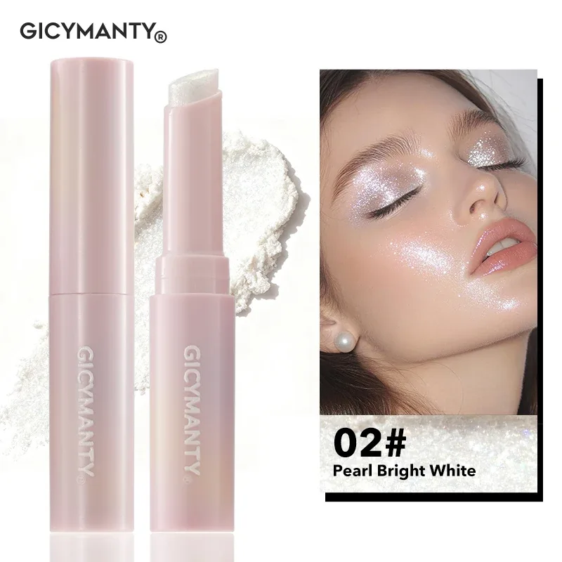 Shimmer Eyeshadow Stick Quick-Dry Film Locking Light Non-Fading Sparkle Eye Shadow Face Body Lip Highlighter — image 9