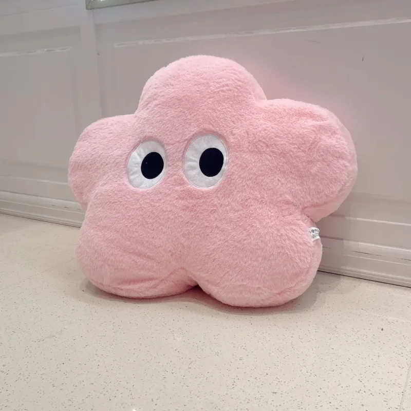 Dekorasi Sofa Bantal Bunga Girly Selebriti Bantal Beruang Kucing Lucu Boneka Hewan Mainan Mewah Kelinci Lingkaran Bunga Pelangi Natal — image 20