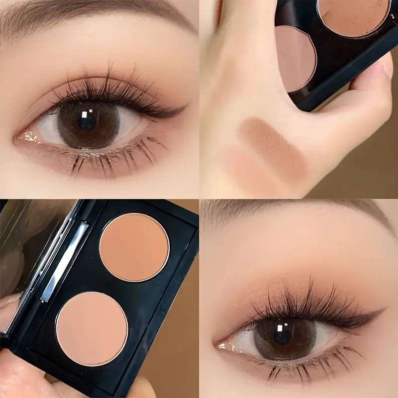 Phantom Bear Mini Dual Finish Eyeshadow Multi Shades for Daily Party Smoky Eye Makeup