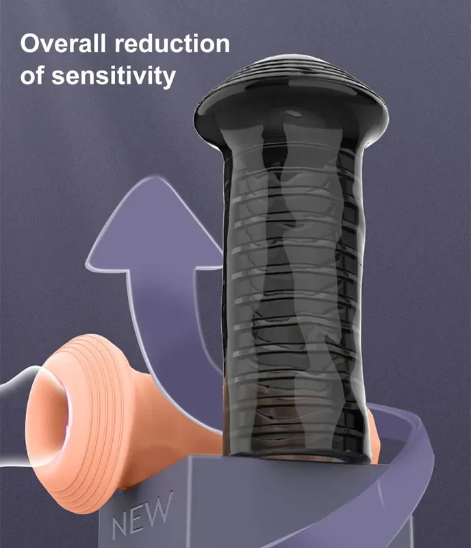 HOT! Reusable Penis Sleeve Glans Penis Enlarger Extender Delay Ejaculation Anal Butt Plug Adult Sex Toys For Men Couples Sexshop — image 5