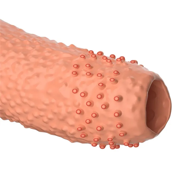 Lock Penis Ring Extension Sleeve Reusable Cock Rings Delay Ejaculation Condoms Male Penis Sex Toys For Men Adult 18 No Vibrator