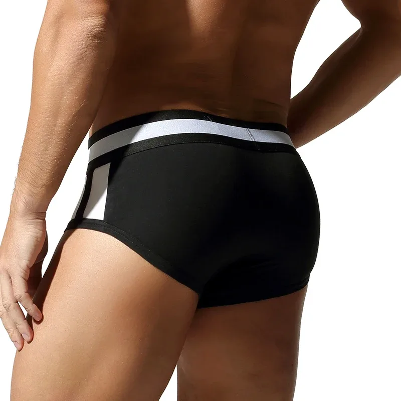 Men's Triangle Underwear, Tight Fitting, Low Waist, Color Blocking, Sexy, Youthful, Breathable and Comfortable — image 4