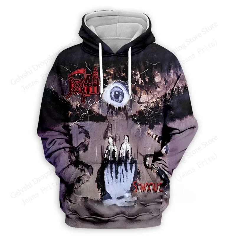 Death Band Album 2027 3d Print Hoodie Men Women Fashion Rock Hoodie Sweatshirt Outwear Coat Men Hoodie Winter Clothes Sportwear — image 2