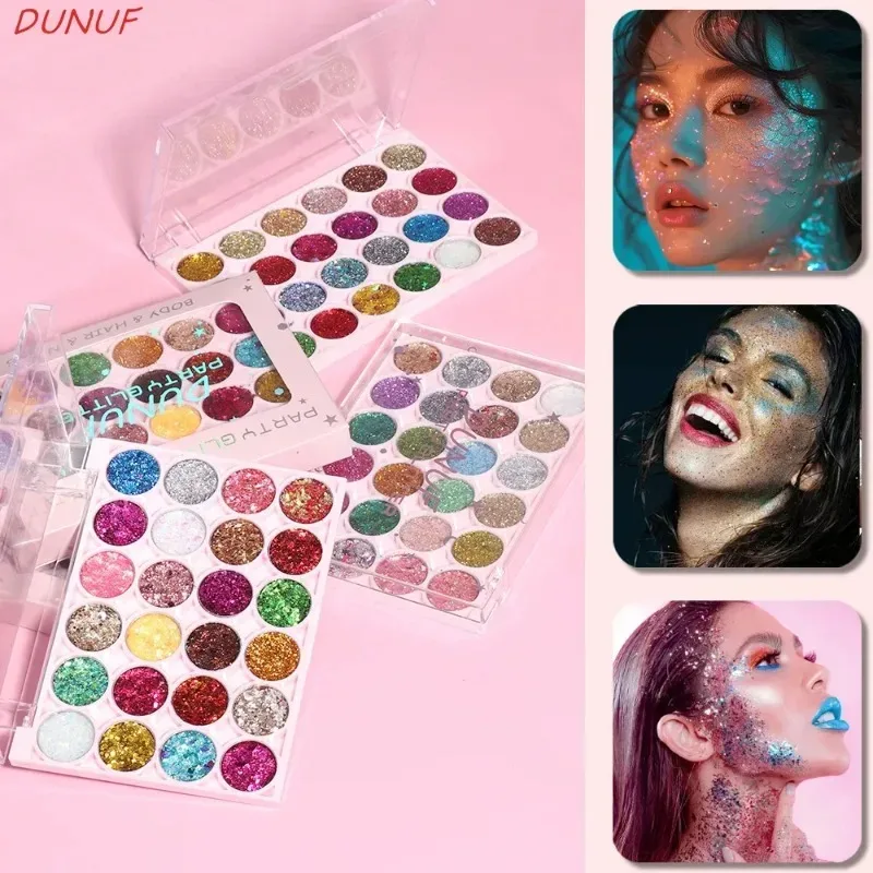 24 Colors Body Face Glitter Gel Palette Multifunctional Waterproof Eye Hair Loose Sequins Eyeshadow Party Deco Makeup Cosmetics — image 2