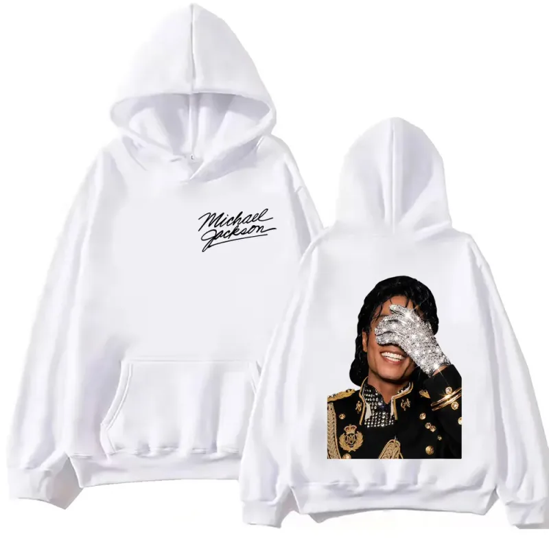 90's Classics Michael Jackson Hoodie Gothic Fashion Vintage Hooded Sweatshirts Men Women Punk Clothing Rock Pullovers Streetwear — image 3