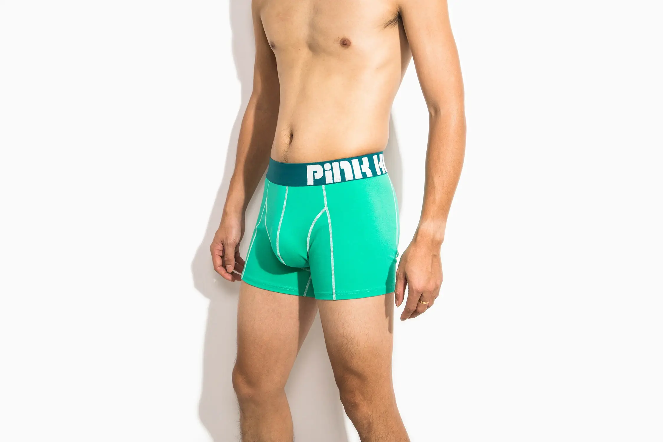 4-PACK PINKHERO Modekalsonger för män, Snygga bekväma och mjuka Slip Homme， Fina bomullsunderkläder Boxerbyxor, Herrtrosor