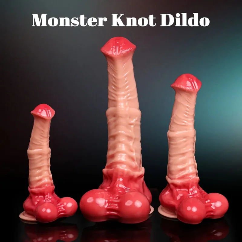 Horse Dildo Sex Toy Monster Silicone Penis Animal Dildos Vaginal Anal Dick Masturbator Butt Plug Cock Women Men Adult Supplies — image 4