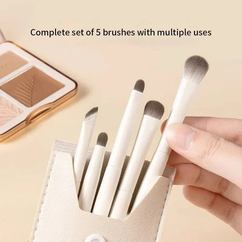5/8/10Pcs Natural Eye Makeup Brushes Set Detail Eyeshadow Brush Makeup Brush White Ultra Soft Eyeshadow Eyeliner Makeup Tool — image 6